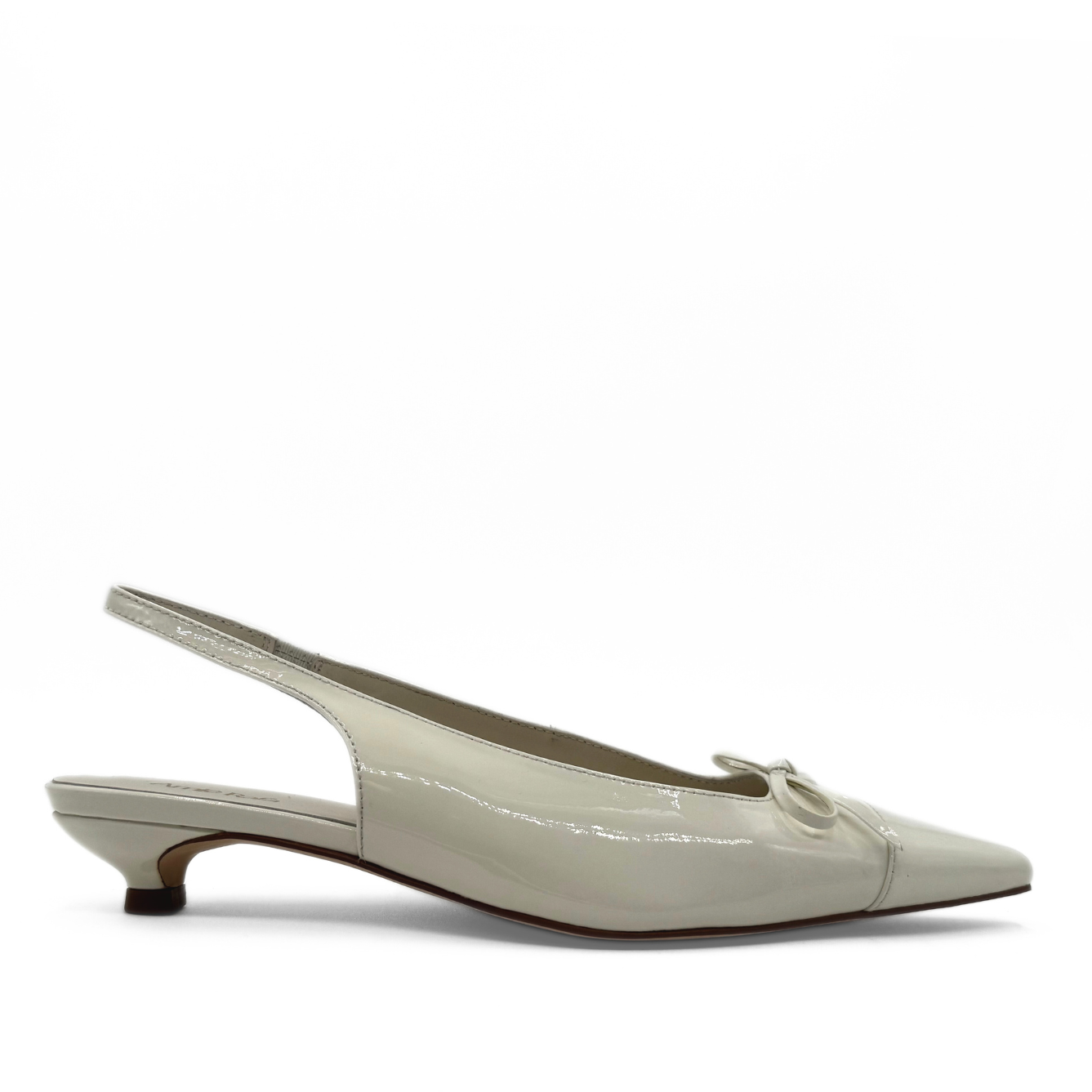 Montecito Slingback Kitten Heels - Bone