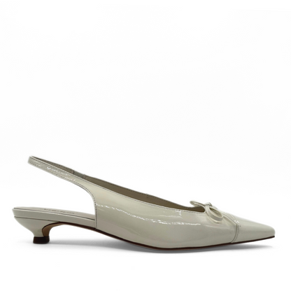 Montecito Slingback Kitten Heels - Bone