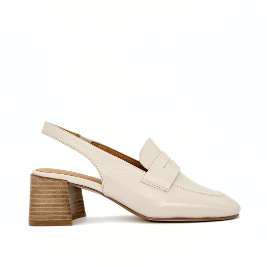 Glasgow Slingback Mules - White