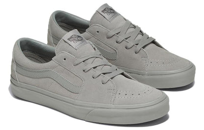 [vn0009qrgry] Mens Vans Sk8-low Mono Suede Grey - Turtle Dove/black Suede/canvas