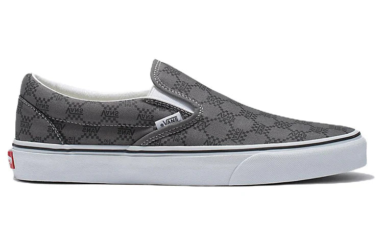 [vn0a7q5dpwt] Mens Vans Classic Slip-on - Monogram Pewter