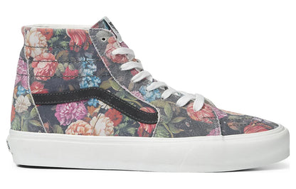 [vn0a7q621xm] Mens Vans Moody Floral Sk-hi Tapered 'greywhite' - Floral