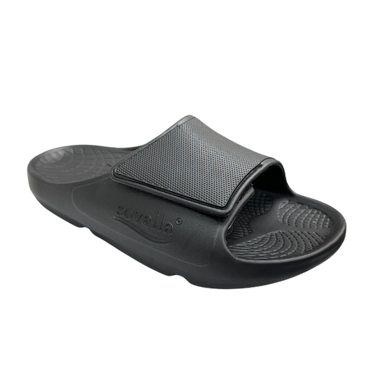 Sovella Active Recovery Sandals Men's PF Velcro Slide Black