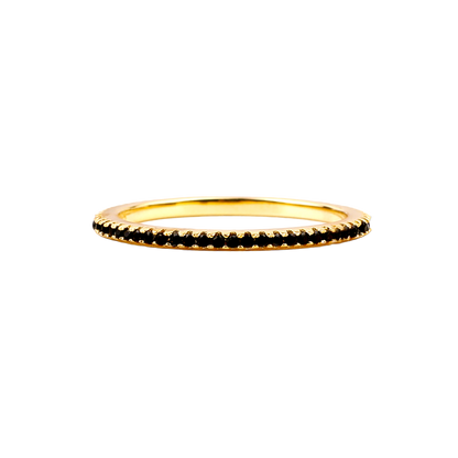 Mint & Lily Black Diamond Eternity Stacking Ring