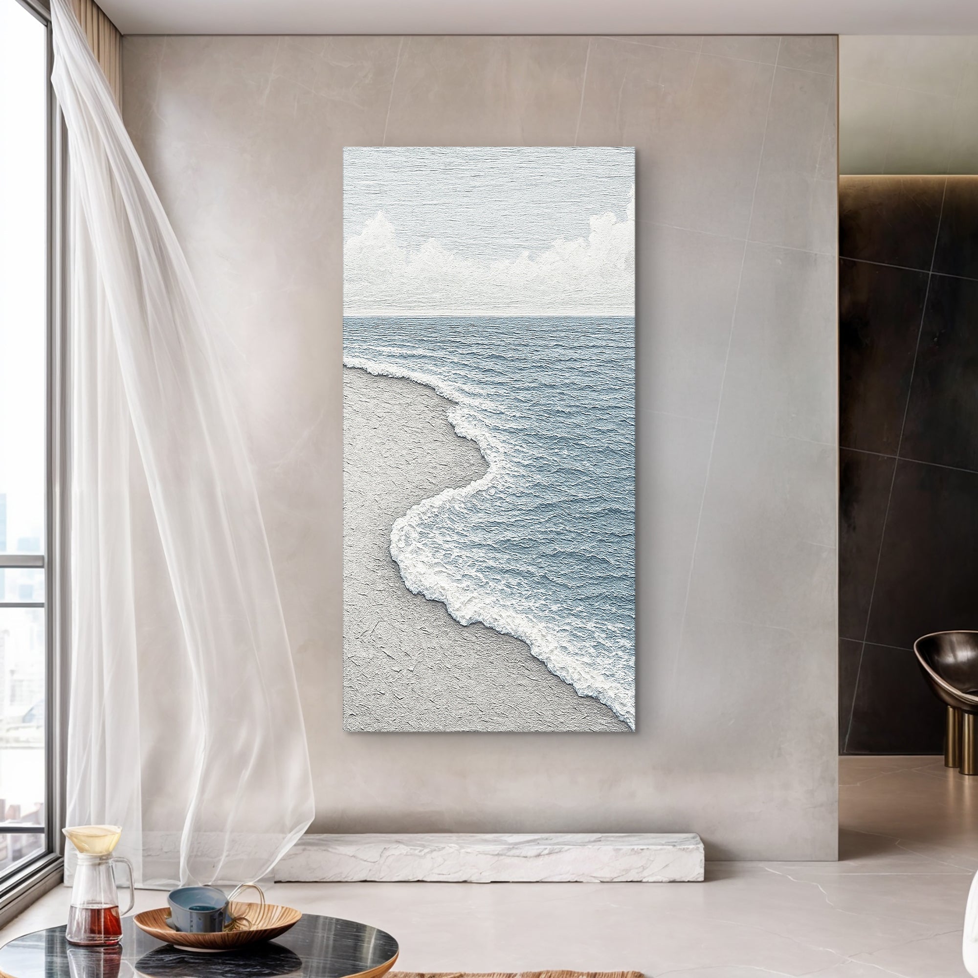 White Waves Abstract Wall Art – Zulily