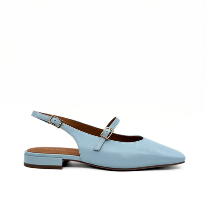 Athena Mary Jane Flats - Blue