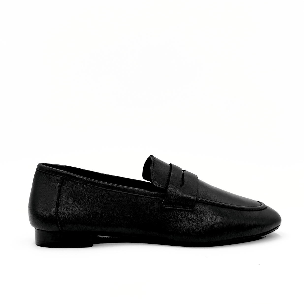 The Tennis Leather Loafer - Black