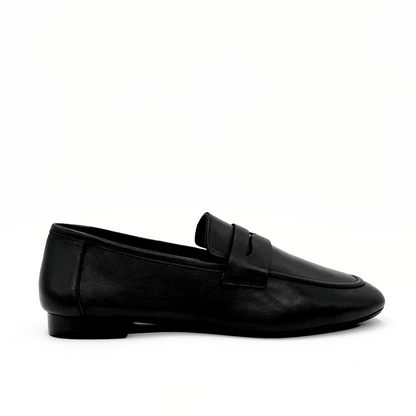 The Tennis Leather Loafer - Black