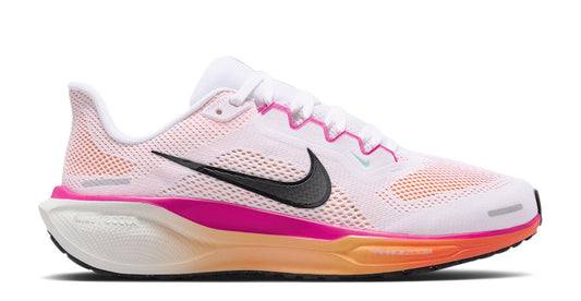 Women's Nike Air Zoom Pegasus 41 - White/Fire Pink/Orange Pulse