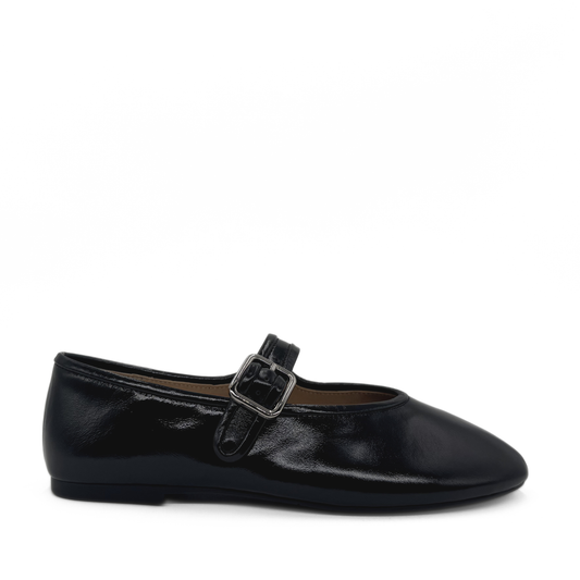 Ashley Mary Jane Flats - Black