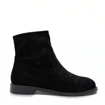 Flacco Suede Booties - Black
