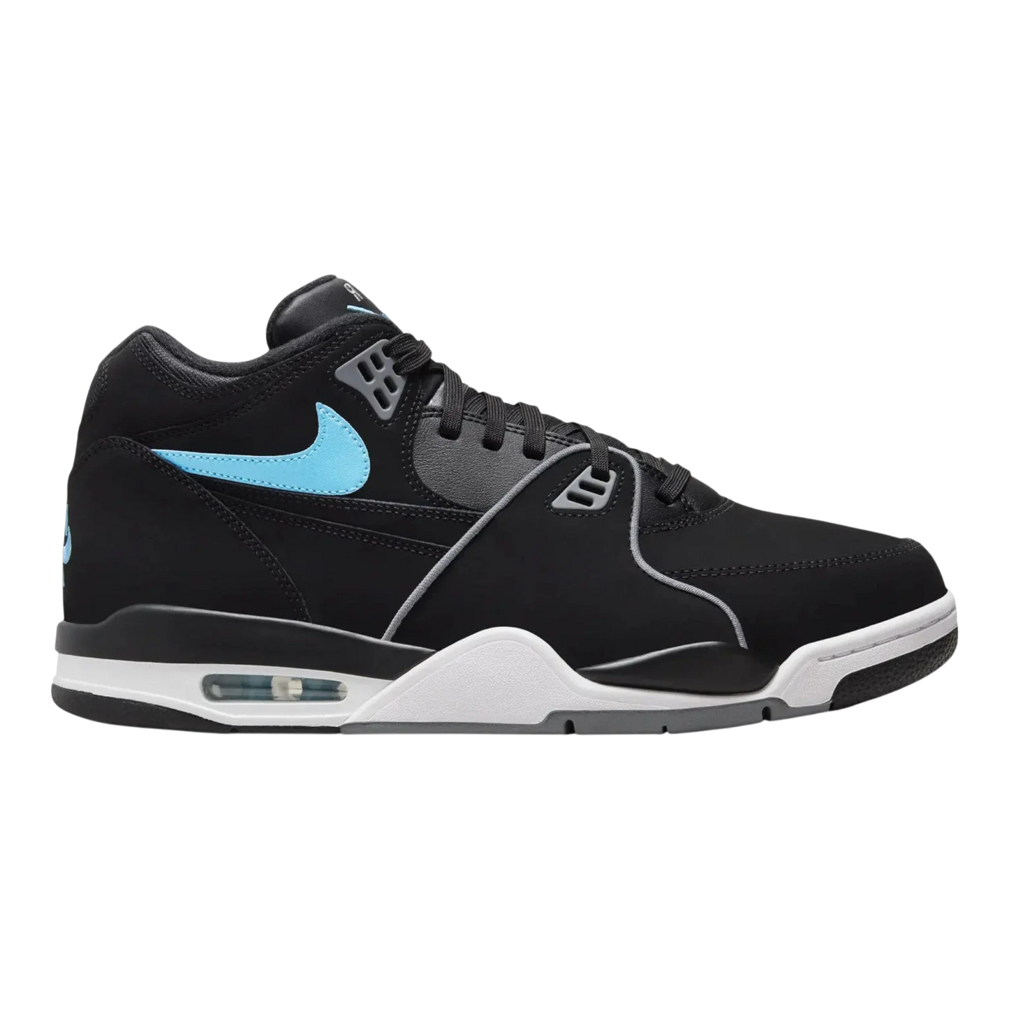 Nike Air Flight '89 Men's Sneakers — Black & Noise Aqua Low-Top