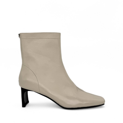 Harlow Leather Bootie - Off White