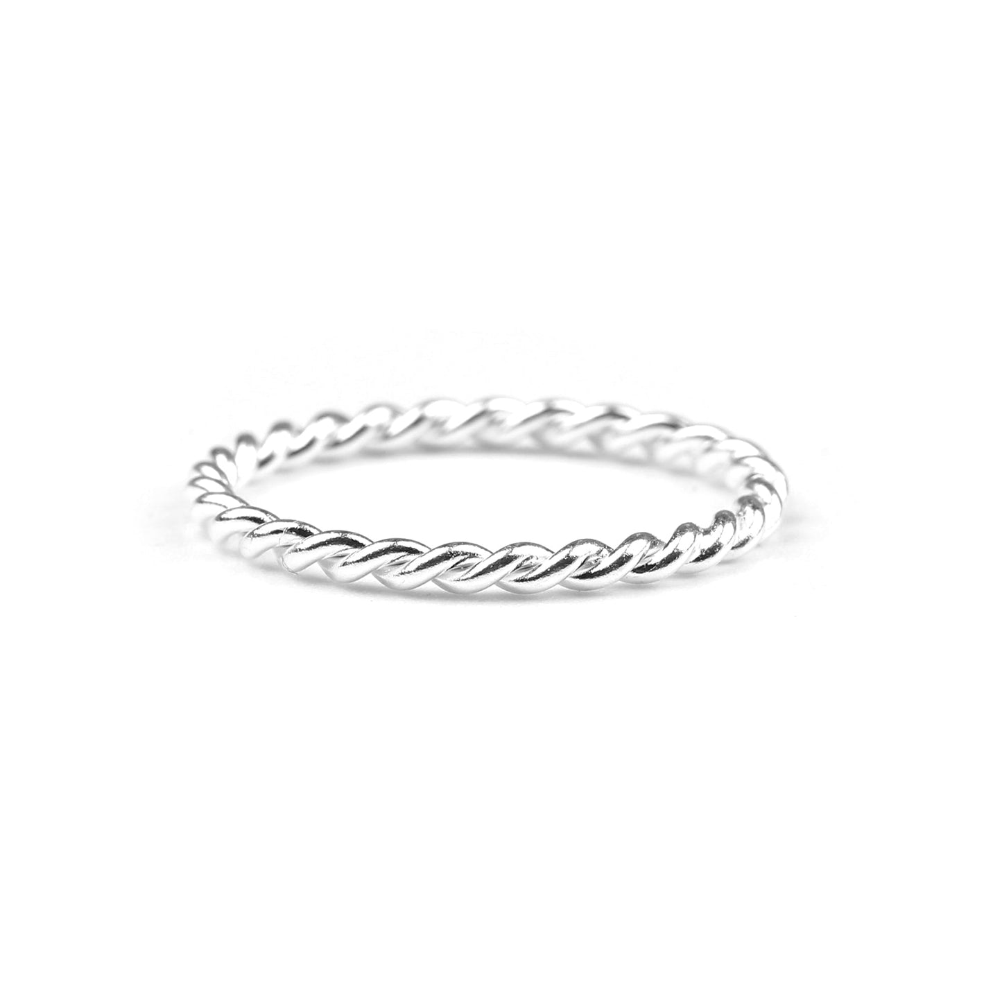 Mint & Lily Dainty Braided Stacking Ring