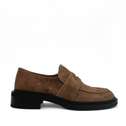 Drew Suede Loafers - Brown