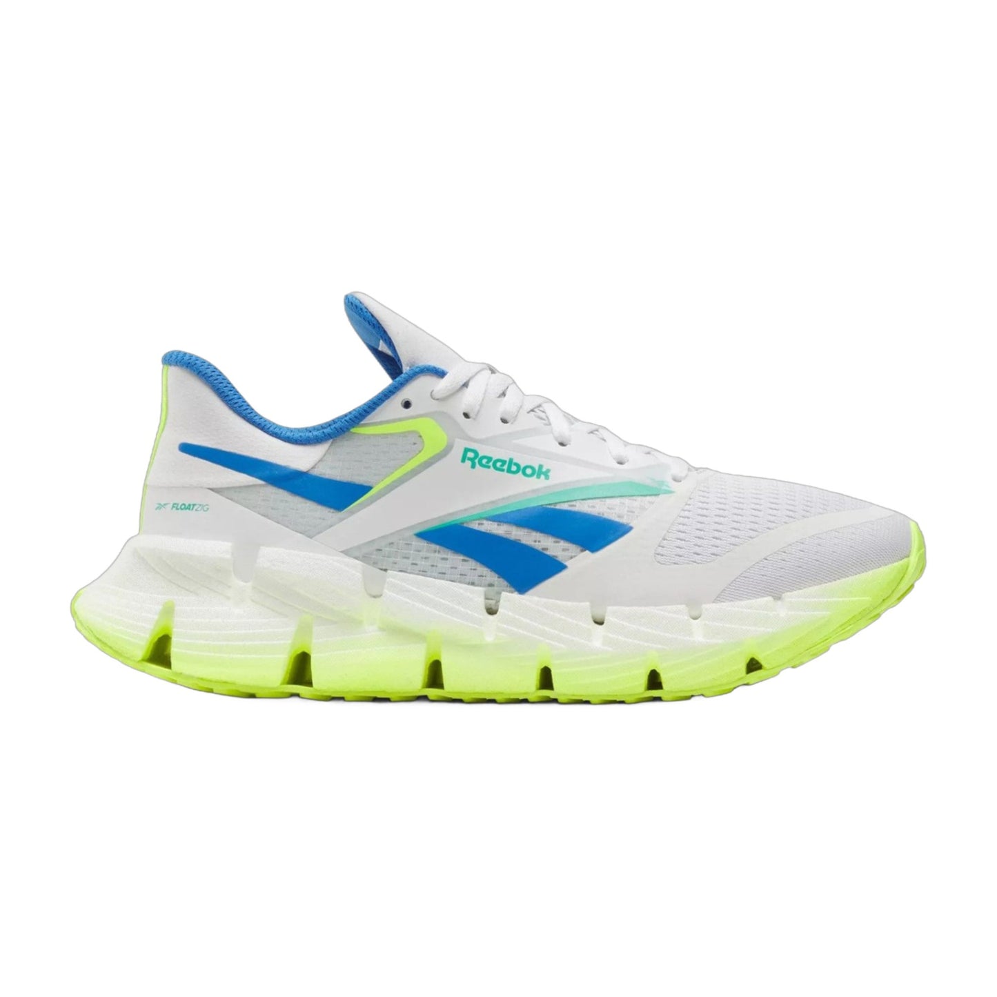 Reebok Men's Floatzig 1 'White Digital Lime Blue' Sneakers