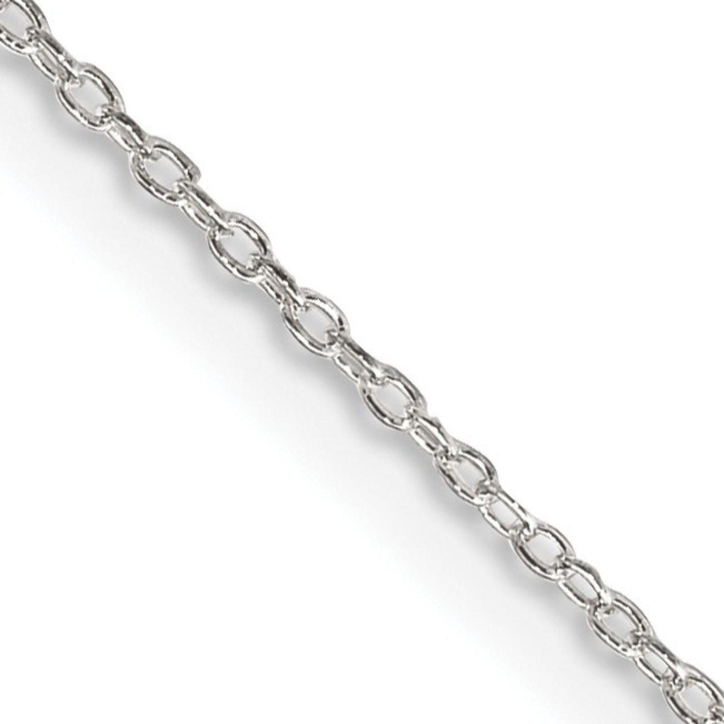 1.1 mm Sterling Silver Forzantine Cable Chain