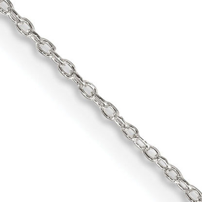 1.1 mm Sterling Silver Forzantine Cable Chain