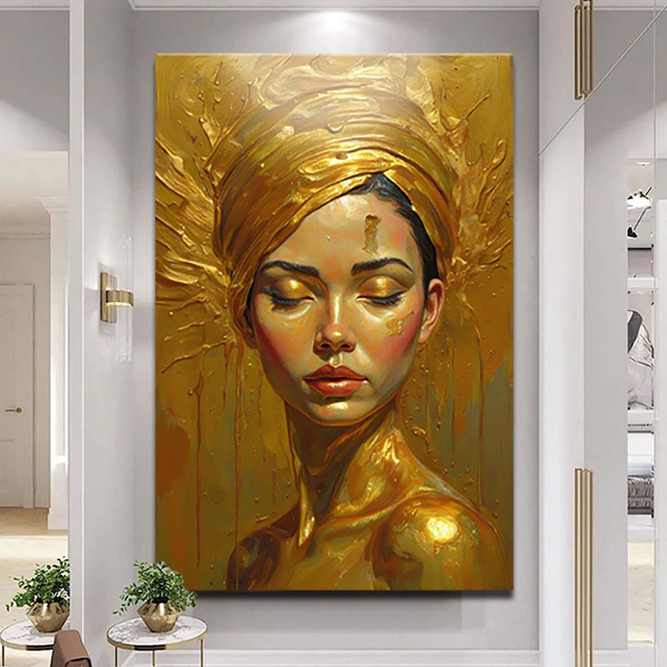 Woman's Golden Serenity Wall Art – Zulily