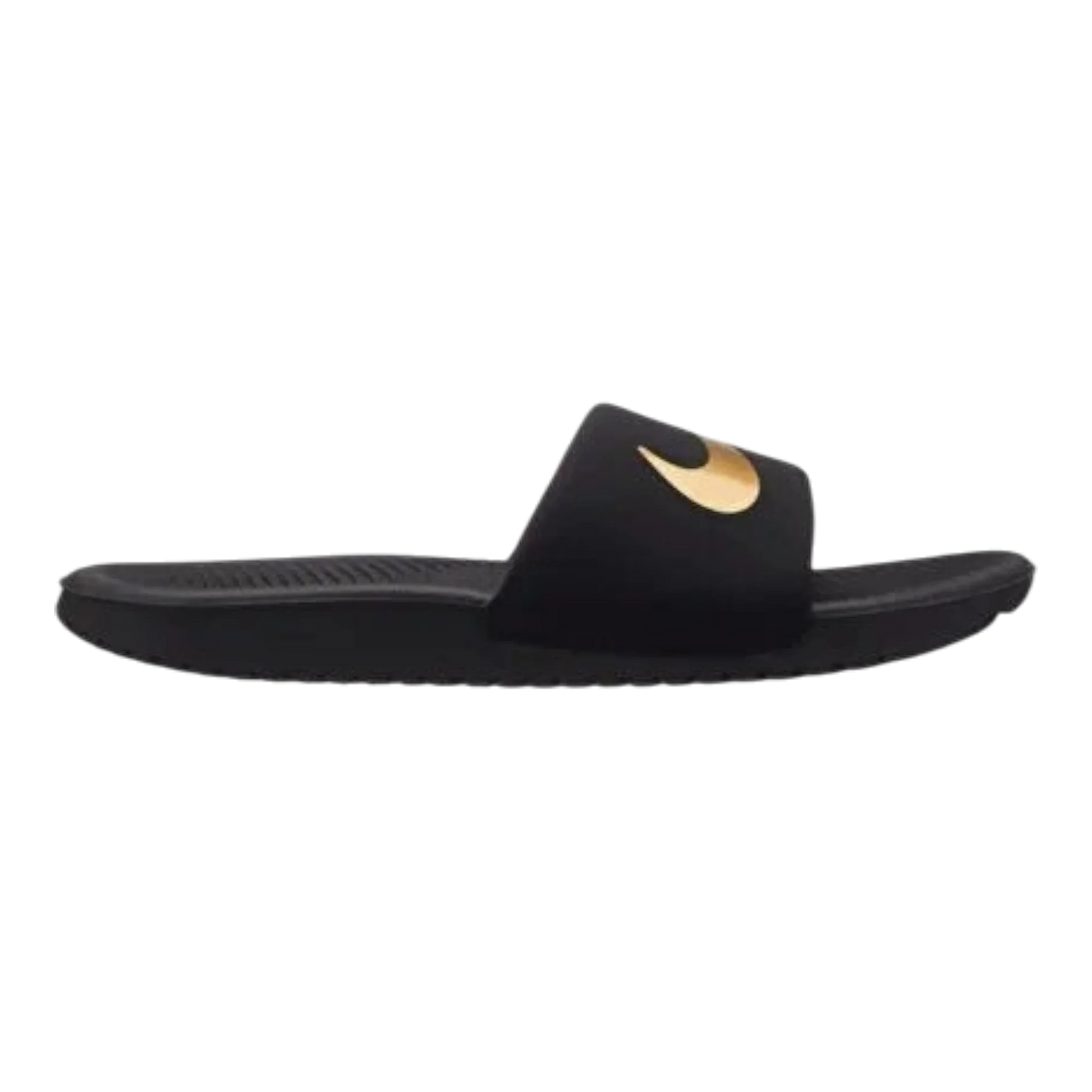 Nike Kawa Big Kids' (GS) Slides — Black & Gold
