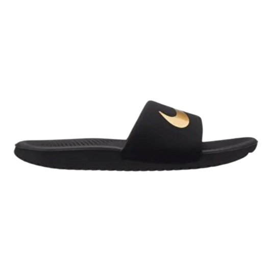 Nike Kawa Big Kids' (GS) Slides — Black & Gold