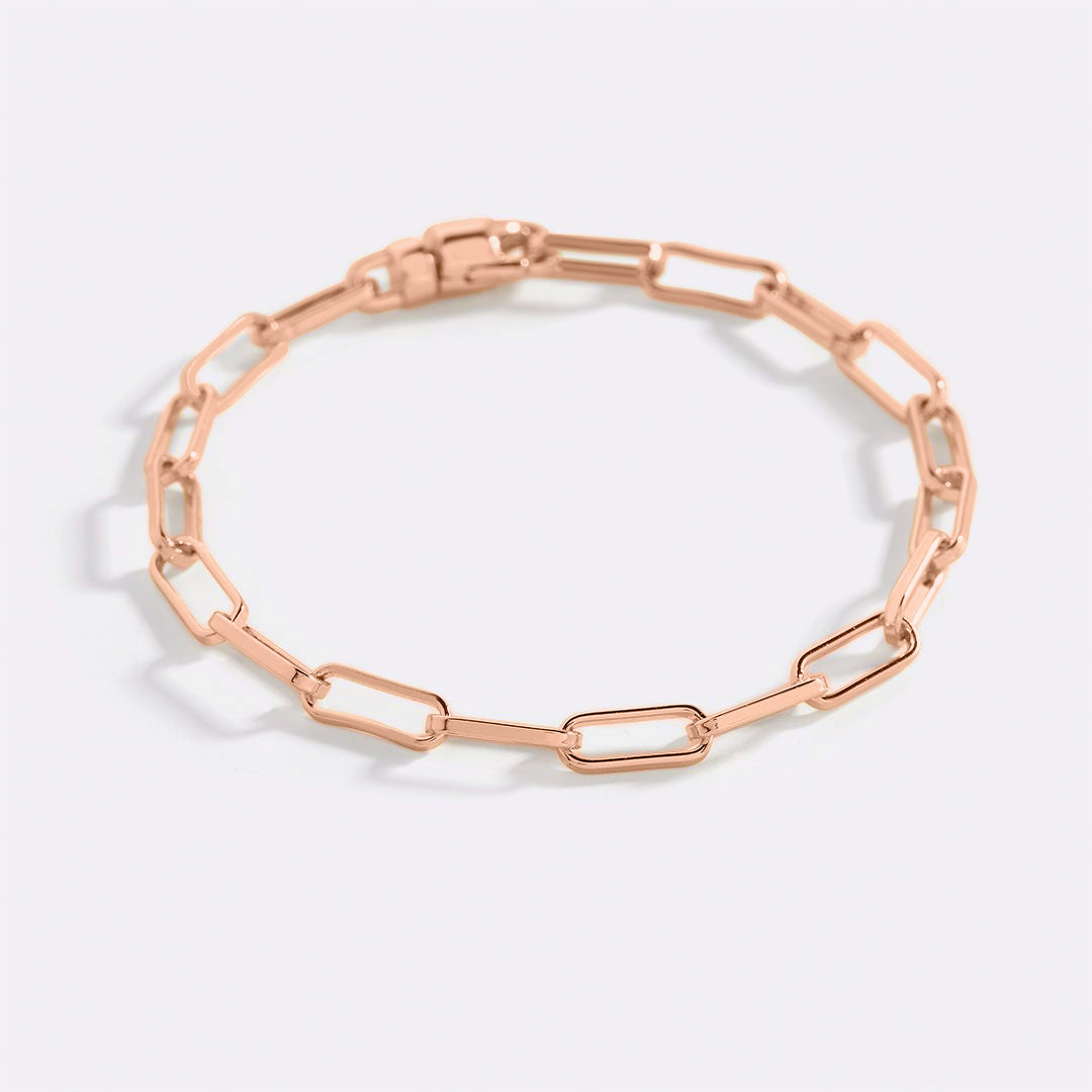 Mint & Lily Open Link Paperclip Chain Bracelet