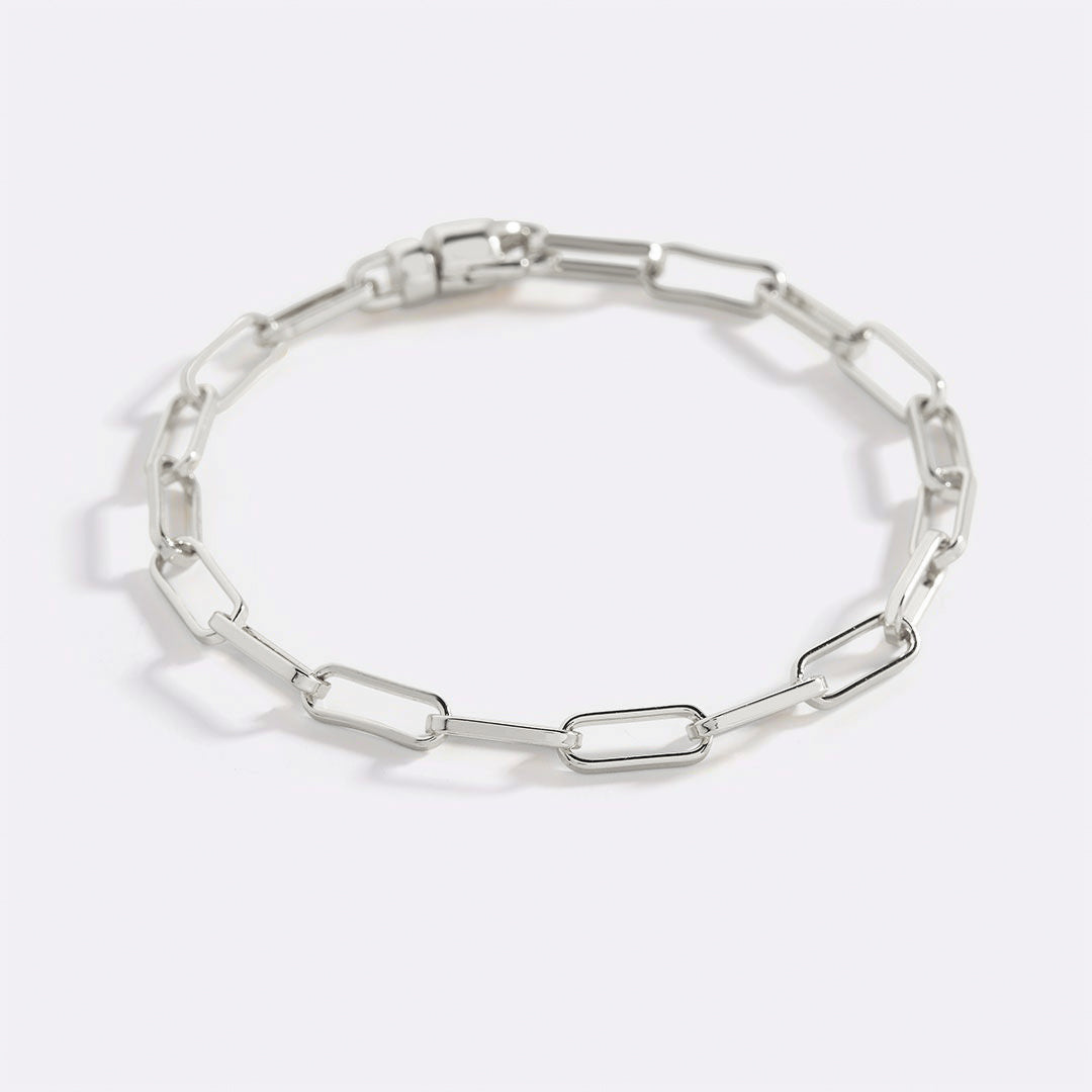 Mint & Lily Open Link Paperclip Chain Bracelet