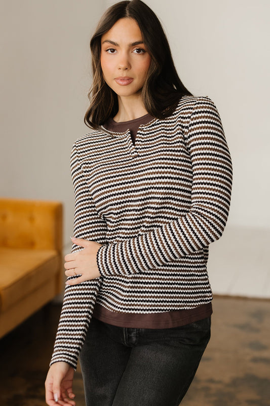 Threaded Pear Avani Sleeve T Shirt Long Sleeve Top