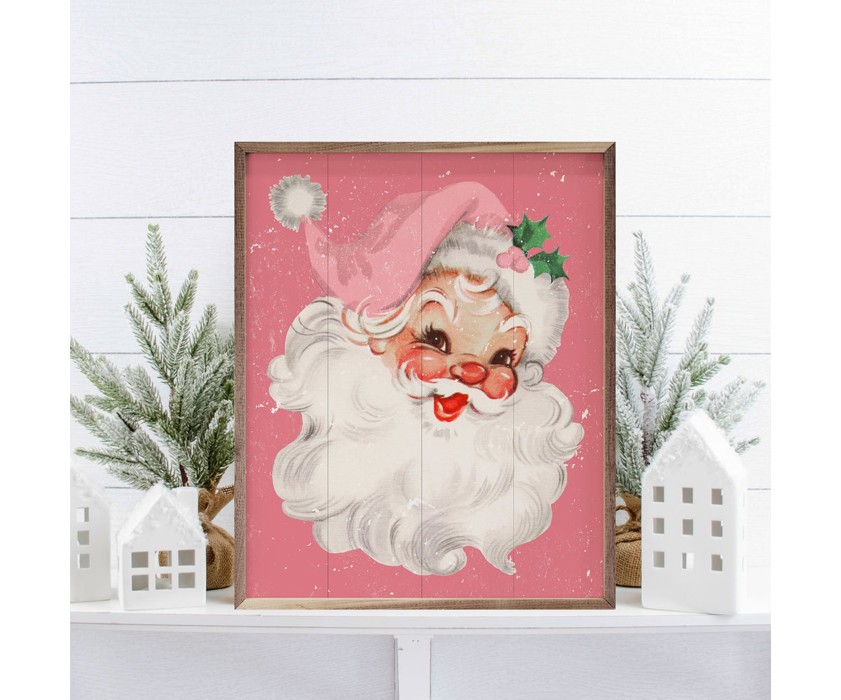Kendrick Home Pink Santa