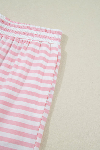 Threaded Pear Amber Stripe Drop Shoulder Set