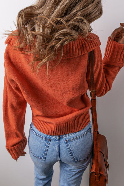 Threaded Pear Avery Edge Sexy Elegant Sweater