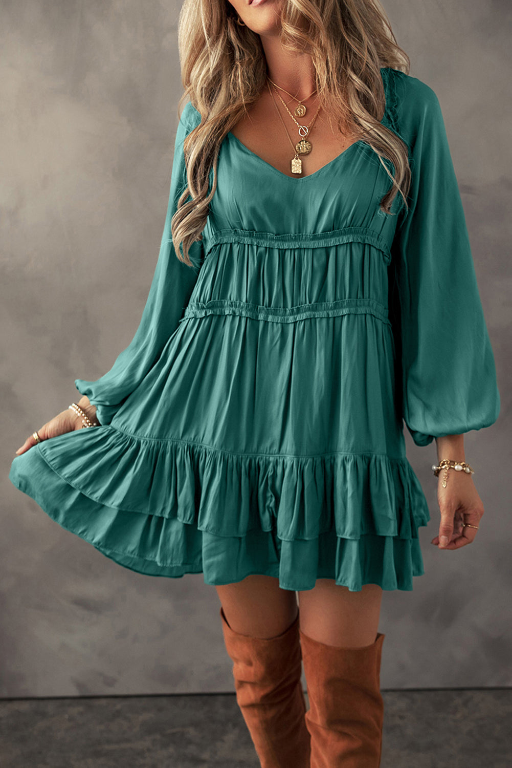 Threaded Pear Dayana Loose Fit Mini Dress