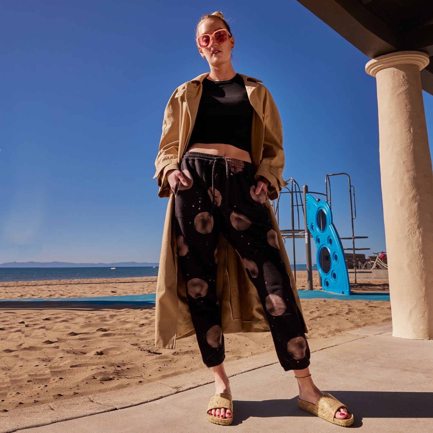 Fleks Unisex East Beach Slide - Morning Coffee