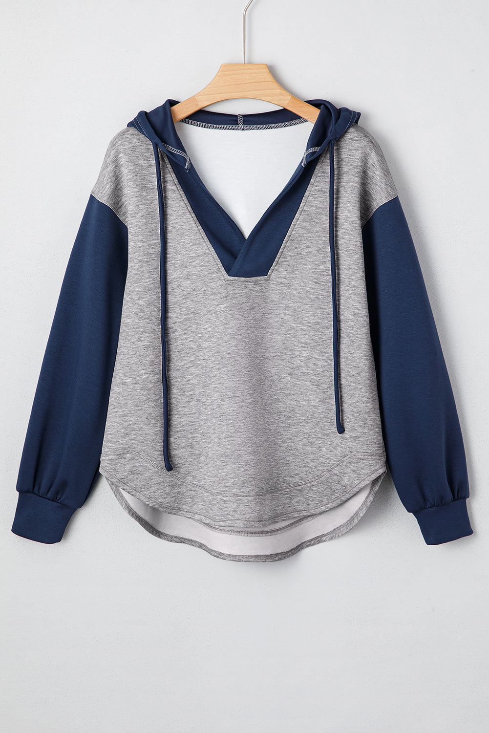 Threaded Pear Zariyah Block Patchwork Drawstring Hoodie