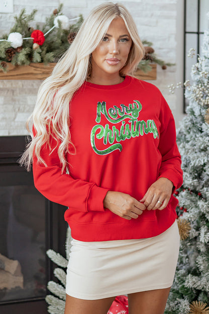 Threaded Pear Amelia Drop Shoulder Loose Sweatshirt