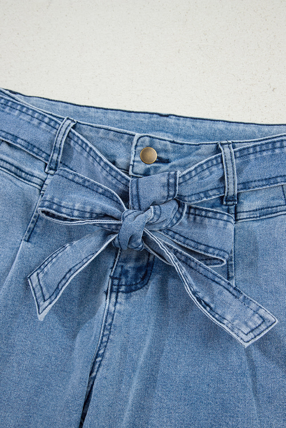 Threaded Pear Ava Sash Wide Leg Jeans