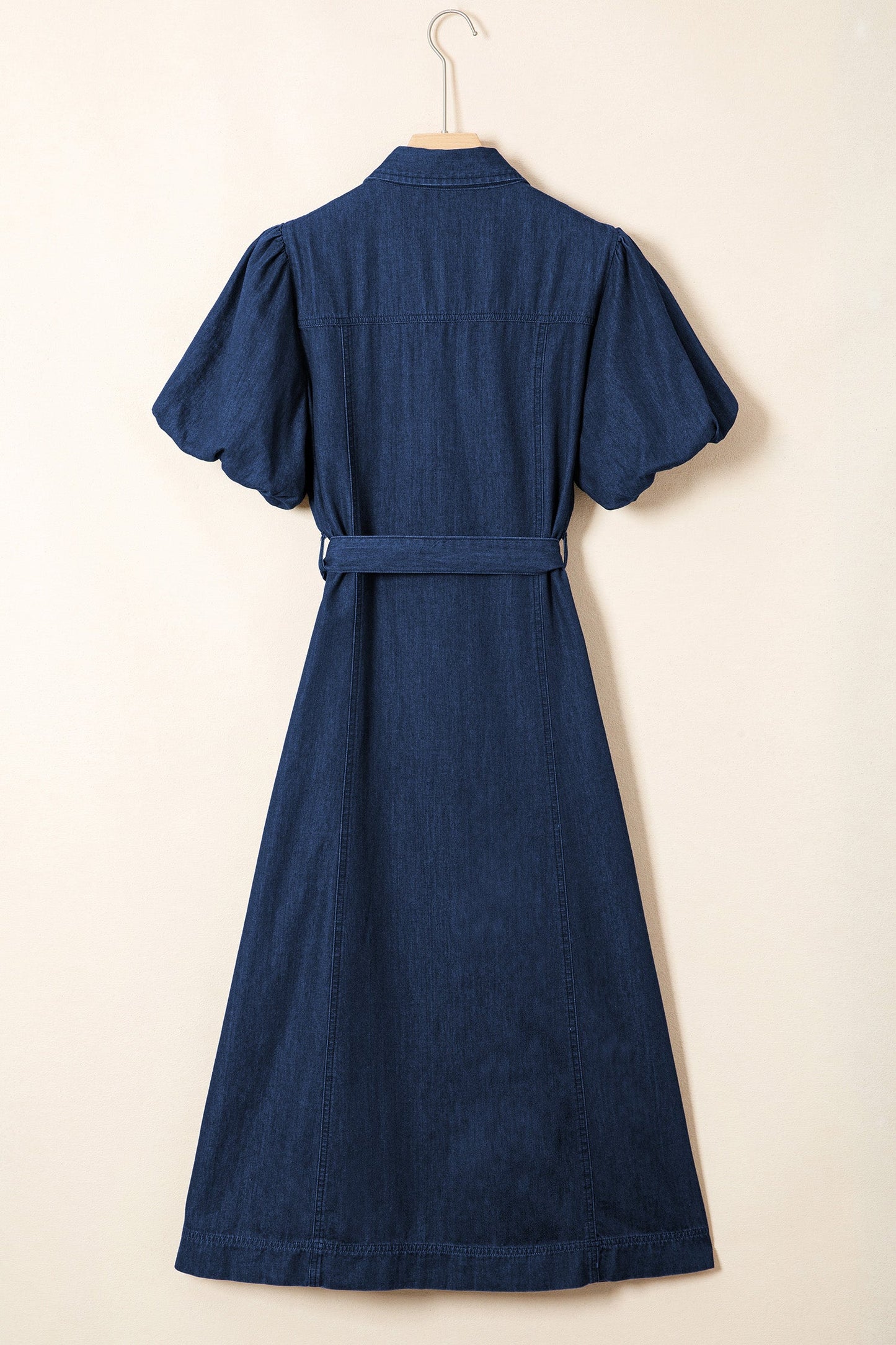 Threaded Pear Makayla Bubble Sleeve Long Dress