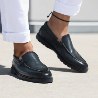 Navy Grainy-