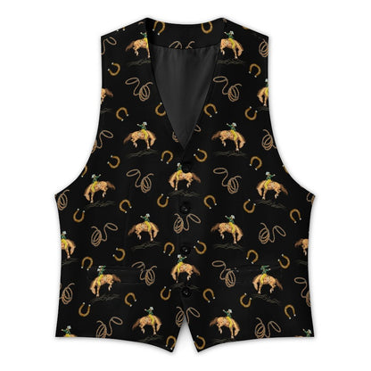 Baha Ranch Rodeo Cowboy Men's Sleeveless Suit Vest