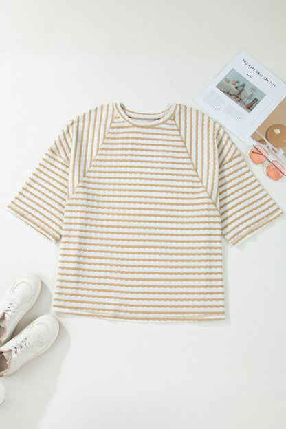 Threaded Pear Liv Detail Half Sleeve PLUS Top