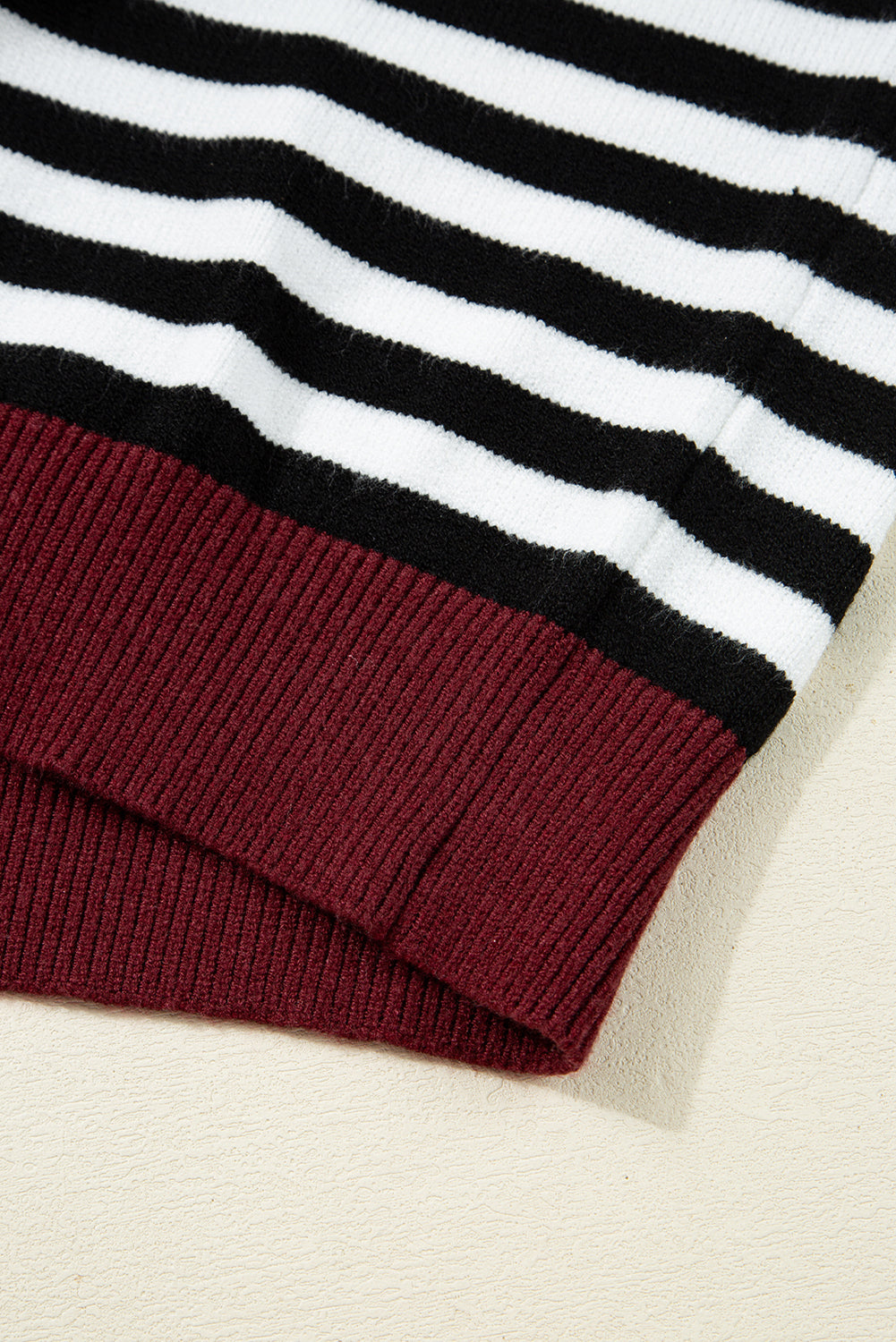 Threaded Pear Julieta Colorblock Sleeve Chic Sweater