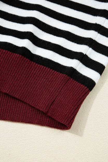 Threaded Pear Julieta Colorblock Sleeve Chic Sweater