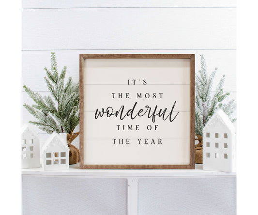 Kendrick Home It's The Most Wonderful Time Of The Year White