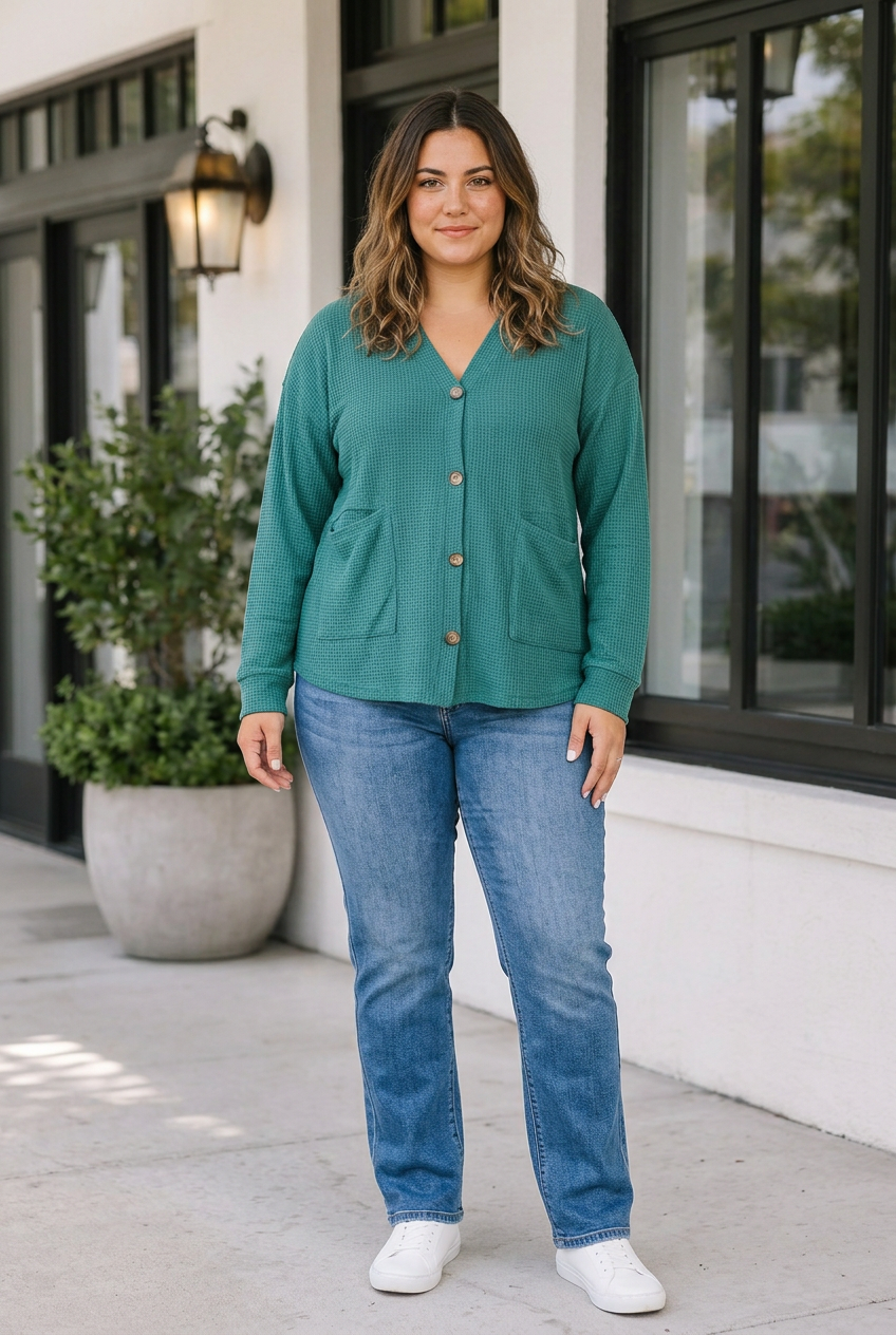 Faye Tunic Long Sleeve PLUS Cardigan