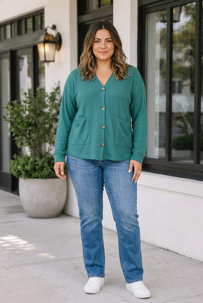 Faye Tunic Long Sleeve PLUS Cardigan