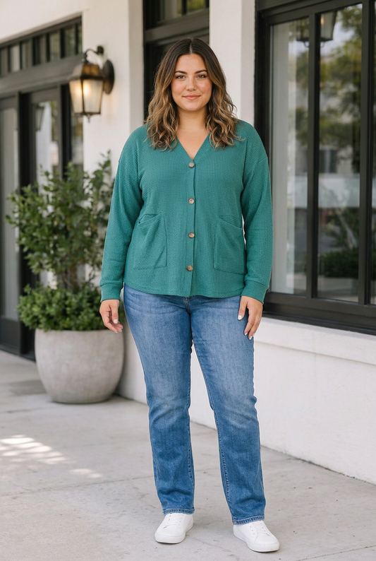 Faye Tunic Long Sleeve PLUS Cardigan