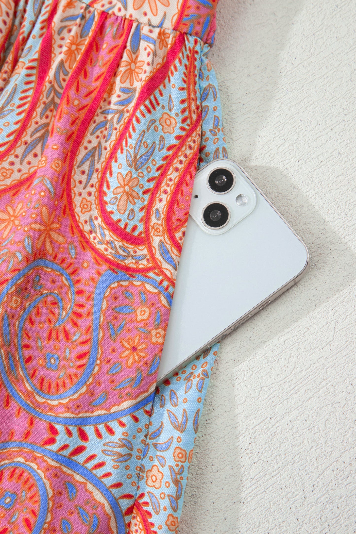 Threaded Pear Luz Sleeve Boho Maxi Dress