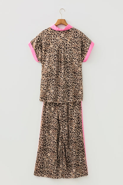 Threaded Pear Lylah Contrast Trim Lounge Set