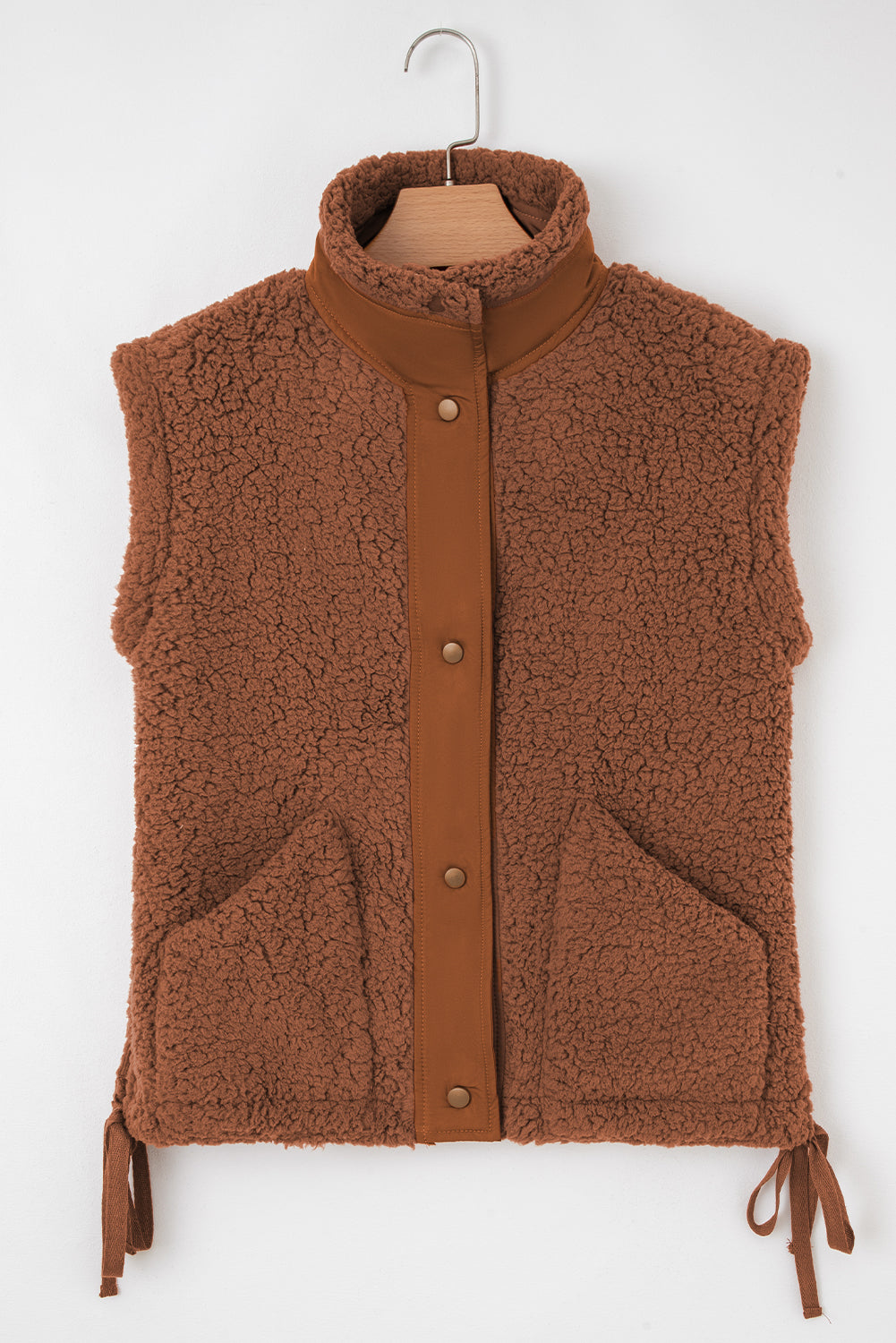 Threaded Pear Evelyn Knot Side Plush Vest