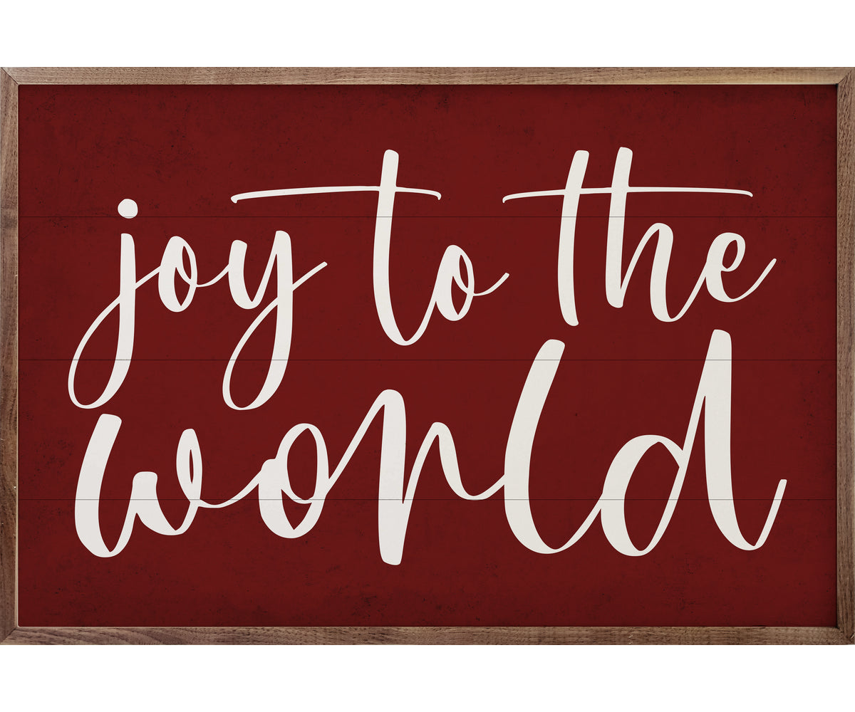 Kendrick Home White Joy To The World Red